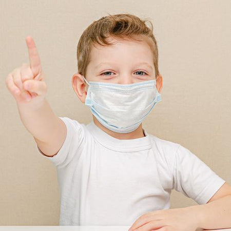 Child Size Disposable Face Masks 25 per Pack - Chroma Gel