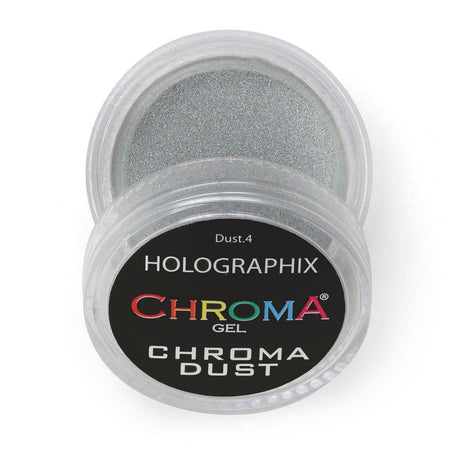 Chroma Dust No.4 Holographix Chrome Powder - Mirror Nails 1g - Chroma Gel