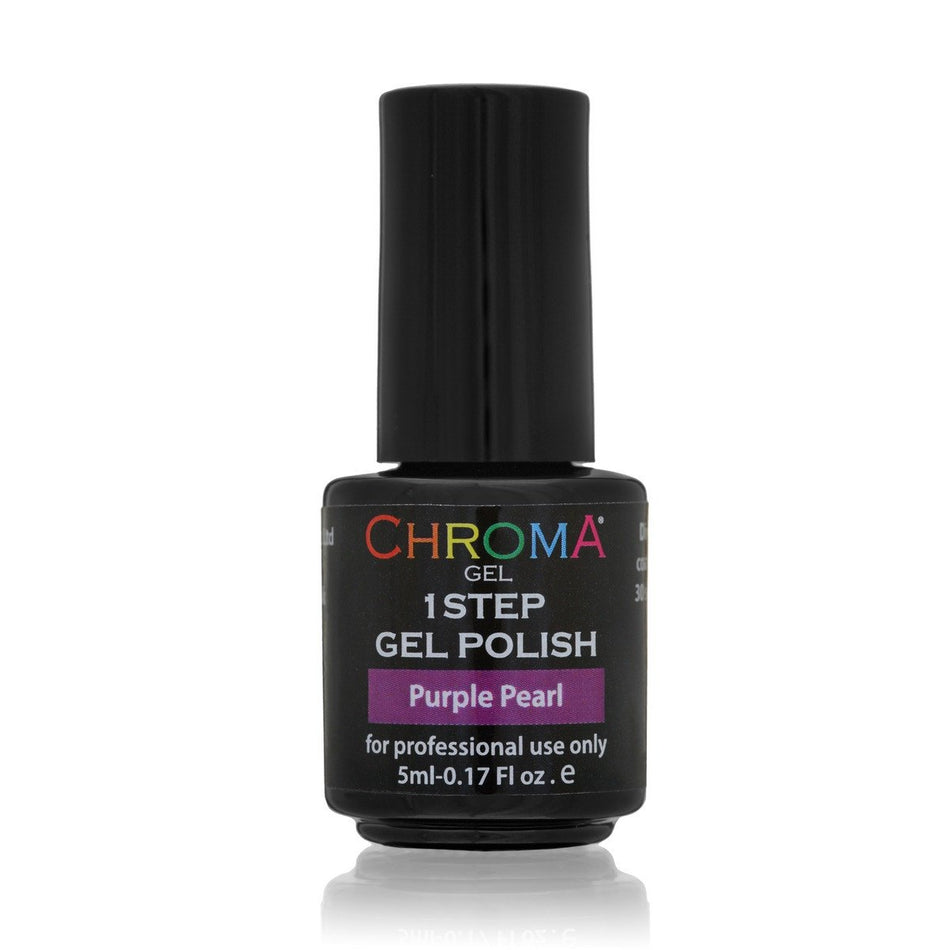 Chroma Gel 1 Step Gel Polish 5ml Purple Pearl No.63 - Chroma Gel