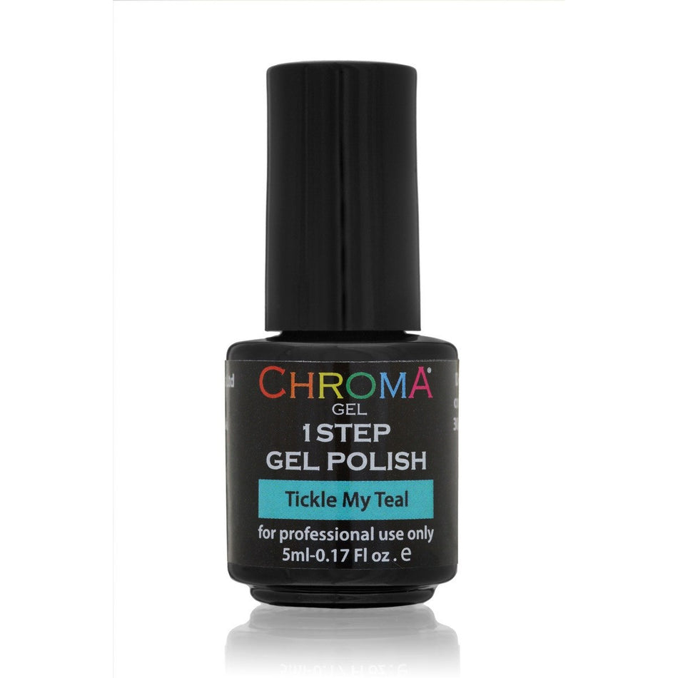 Chroma Gel 1 Step Gel Polish 5ml Tickle My Teal No.61 - Chroma Gel