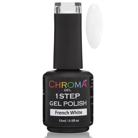 Chroma Gel 1 Step Gel Polish French White No.1 - Chroma Gel