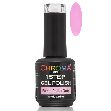 Chroma Gel 1 Step Gel Polish Pastel Polka Dots No.59 - Chroma Gel