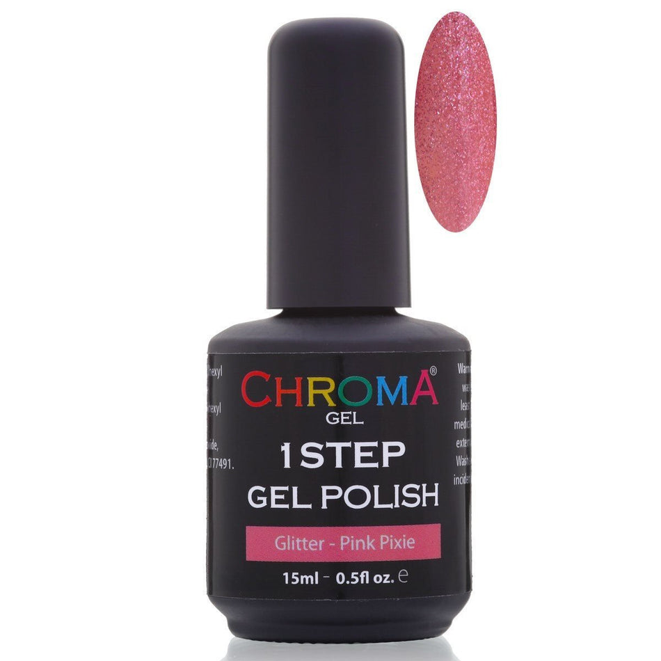 Chroma Gel 1 Step Gel Polish Pink Pixie No.16 - Chroma Gel