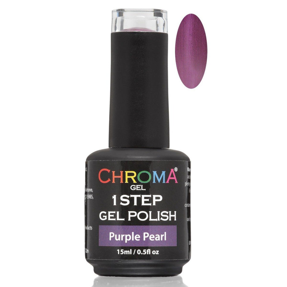 Chroma Gel 1 Step Gel Polish Purple Pearl No.63 - Chroma Gel