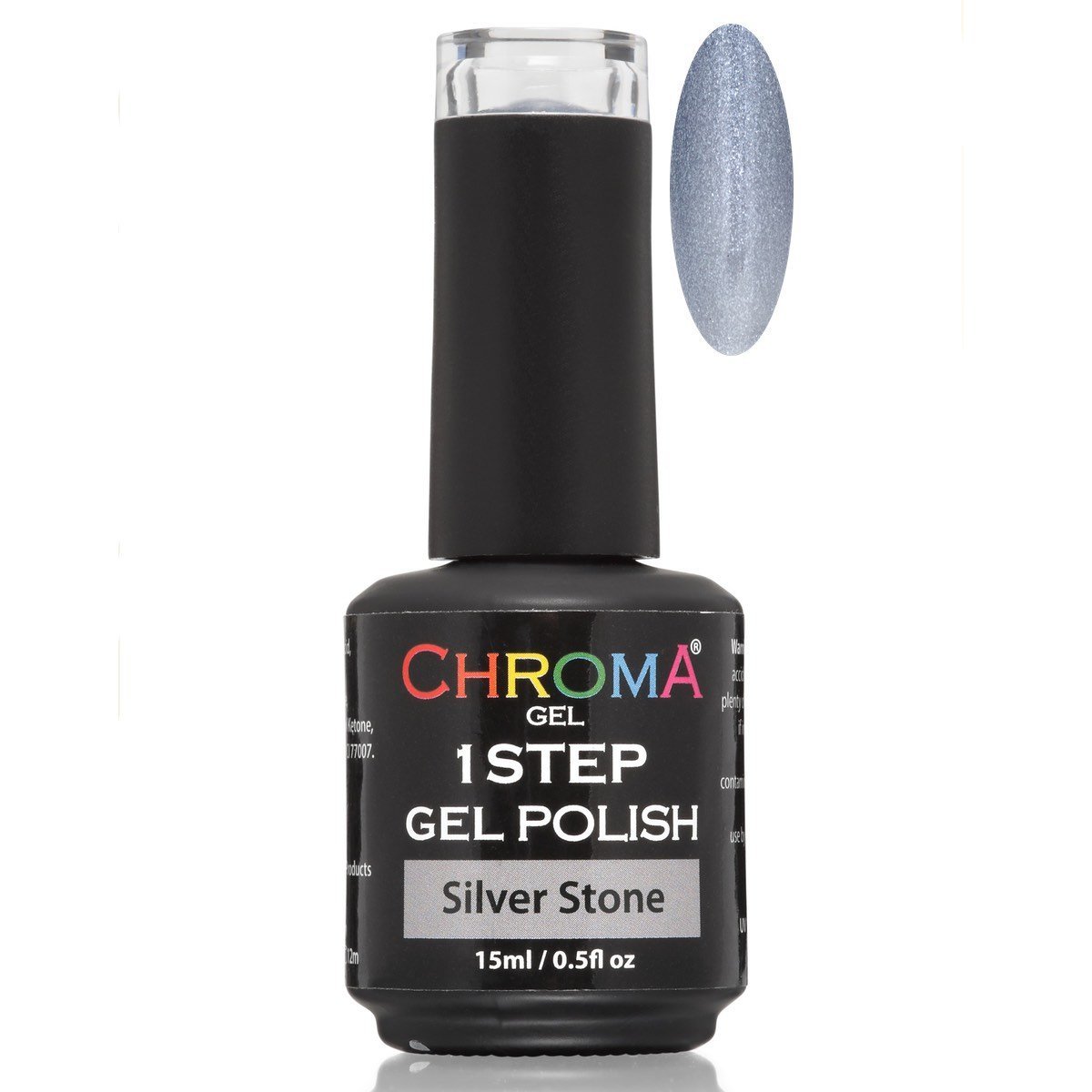 Chroma Gel 1 Step Gel Polish Silver Stone No.55 - Chroma Gel
