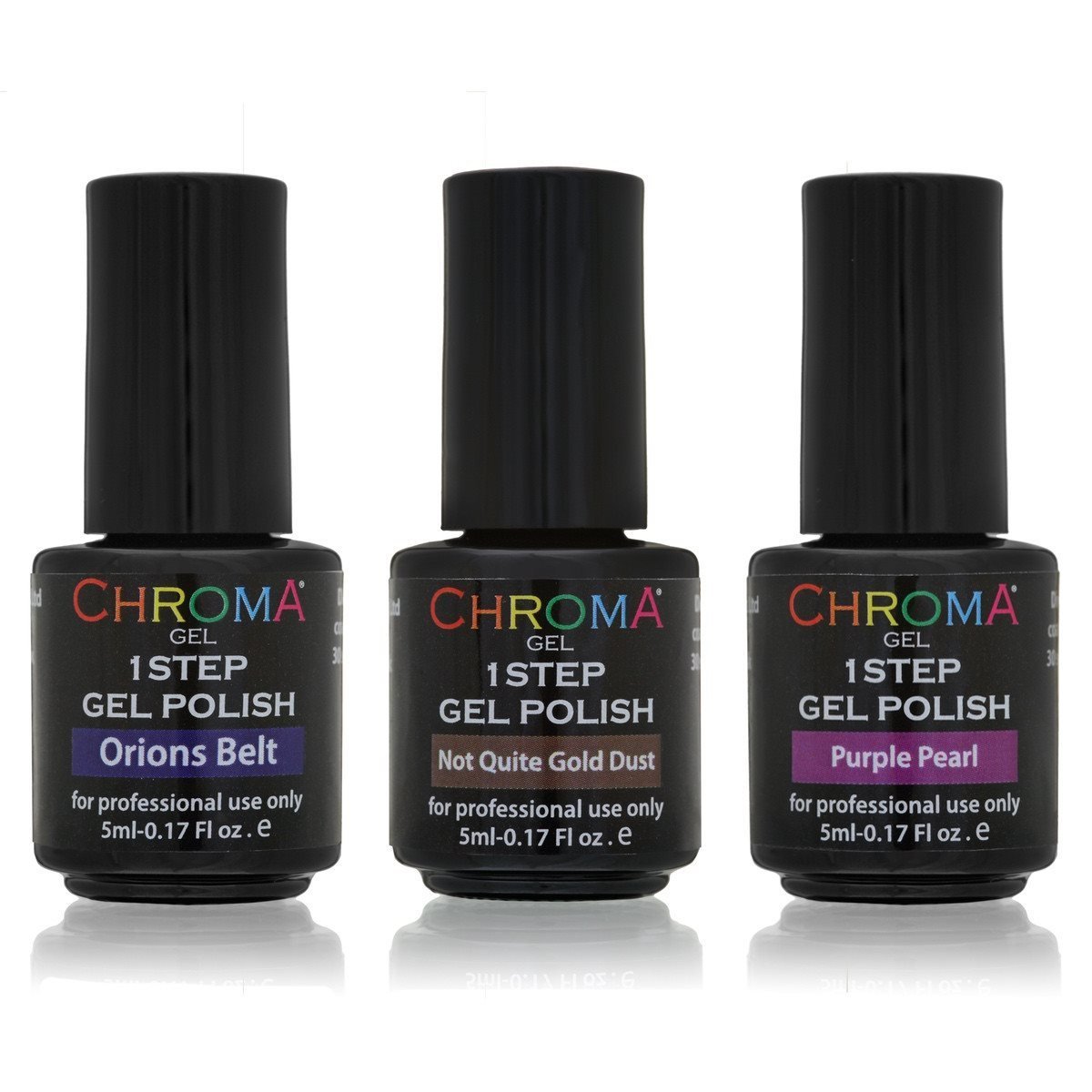 Chroma Gel 1 Step Gel Polish The Dark Side Collection 3x5ml - Chroma Gel