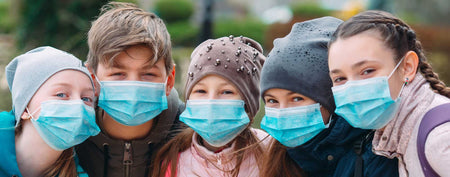 Disposable Face Masks for kids, child size 25 per Pack - Chroma Gel