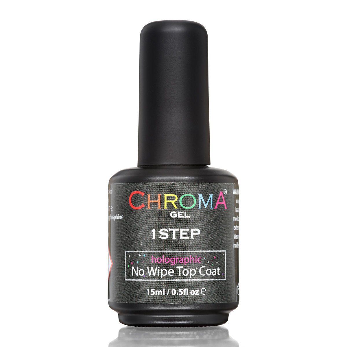 Glitter No Wipe Top Coat | Holographic | #84 - Chroma Gel