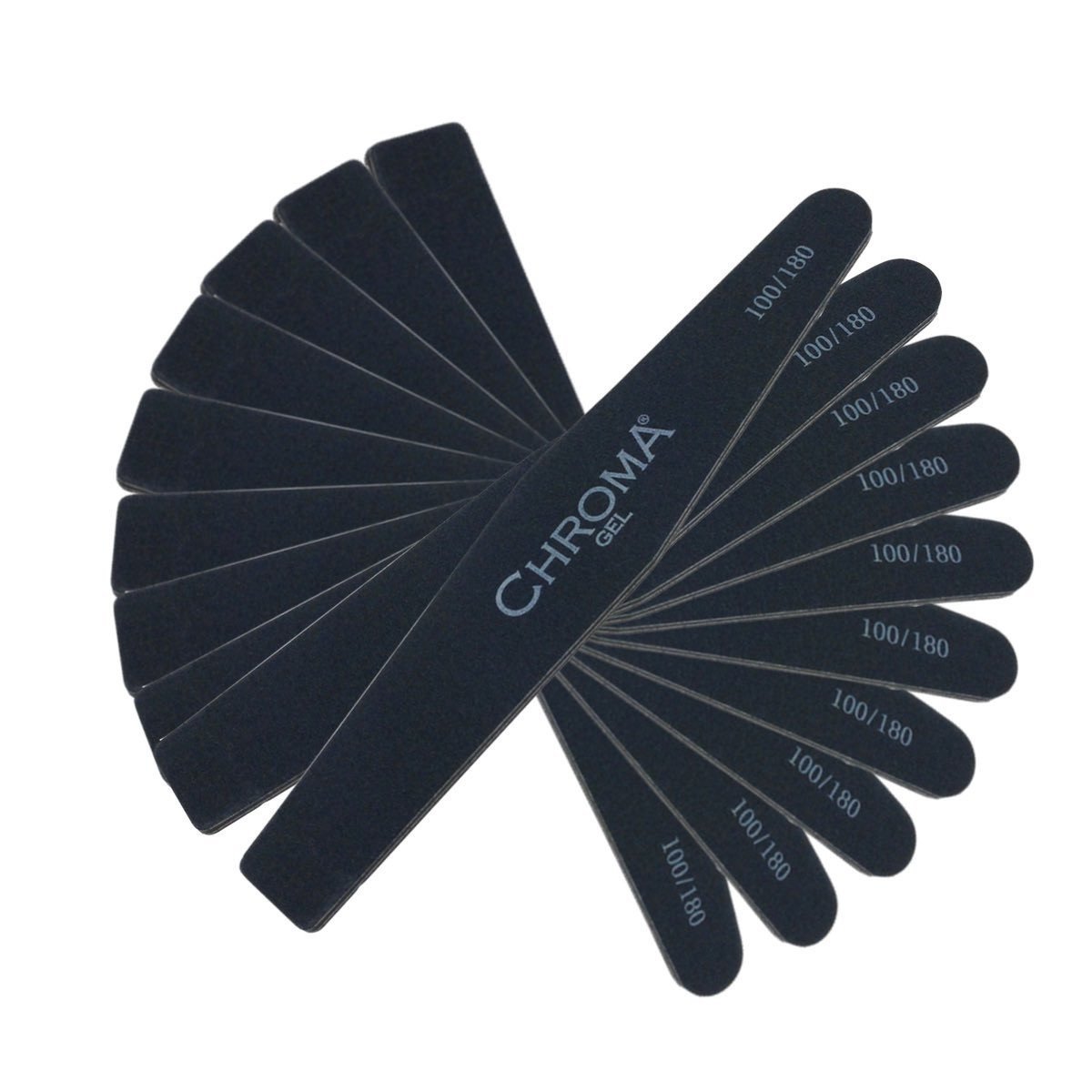 Pack of 12 Chroma Gel Nail File 100 | 180 Grit - Chroma Gel